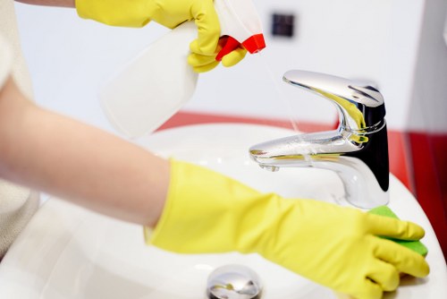 Professional end of tenancy cleaning in an Ilford apartment kitchen