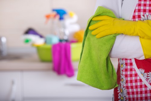Detailed bathroom cleaning during a move-out service in Ilford