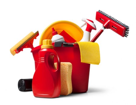 Kitchen and bathroom domestic cleaning in an Ilford family home